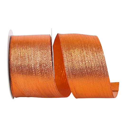 The Ribbon Roll 2.5" x 25yd. Wired Lamé Ribbon